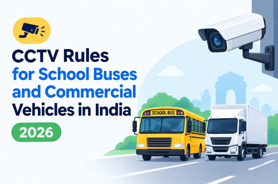 CCTV Rules for School Buses and Commercial Vehicles in India 2026